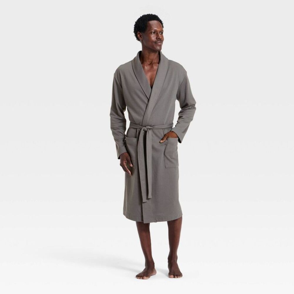 Men's Lightweight Robe - Goodfellow & Co Gray S/M